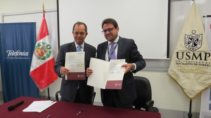 USMP telefonica firman acuerdo