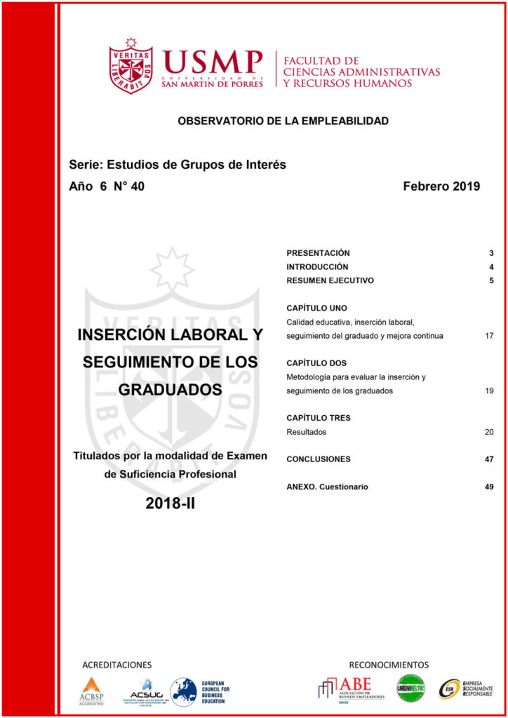 Resumen ejecutivo Inserción laboral y seguimiento de los graduados