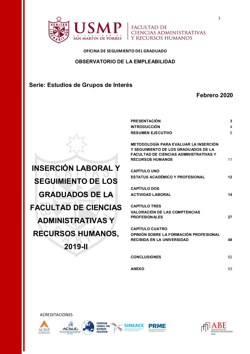 Informe final de seguimiento al graduado febrero 2020